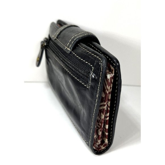 Fossil Classic Small Black Leather Card ID Billfold Wallet - Picture 6 of 12